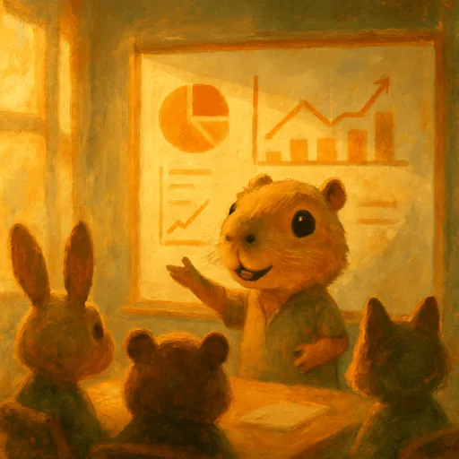 Kapibara Orso sunum yapıyor